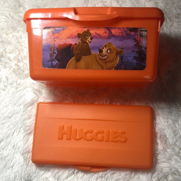 Huggies Baby Wipes Containers On the Go Brother Bear Vintage - Picture 2 of 9